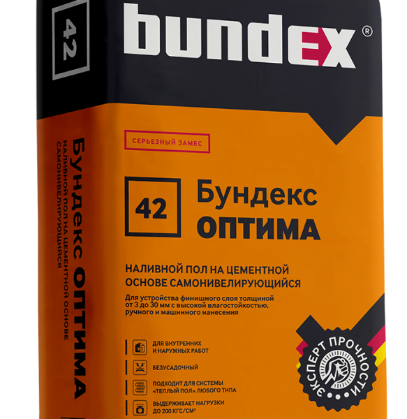 Бундекс Наливной пол &quot;Бундекс Оптима&quot;, 25 кг , 25 кг/48шт